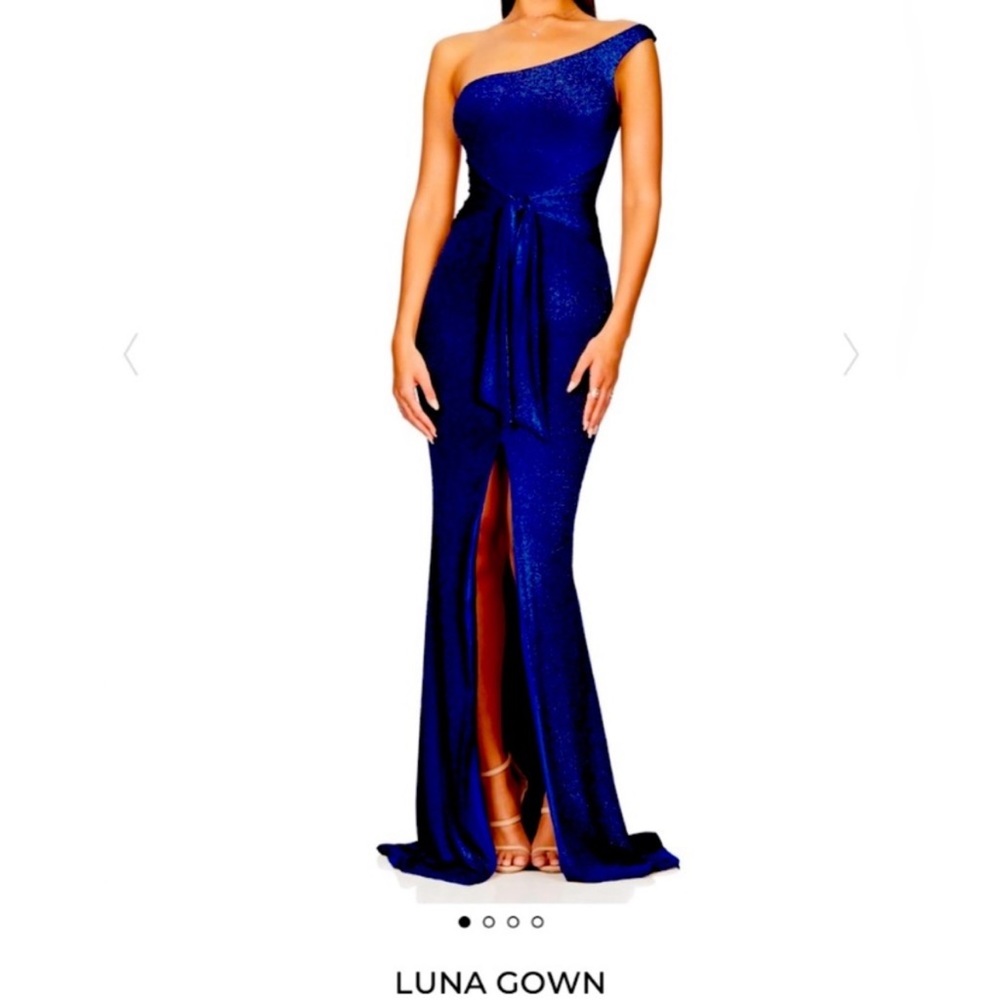 Blue Nookie Cocktail Dress Small Luna